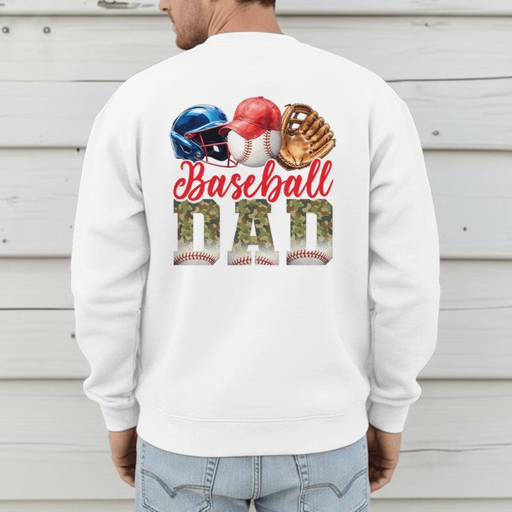 Baseball Dad Camo Father's Day Baseball Stuff Men Premium Men's Sweatshirt Back Print Baseball Dad Camo Father's Day Baseball Stuff Men Premium Men's Sweatshirt Back Print