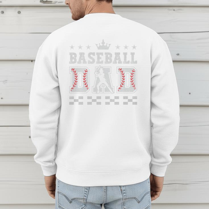 Baseball Dad Father's Day Baseball Father Retro Vintage Premium Men's Sweatshirt Back Print Baseball Dad Father's Day Baseball Father Retro Vintage Premium Men's Sweatshirt Back Print