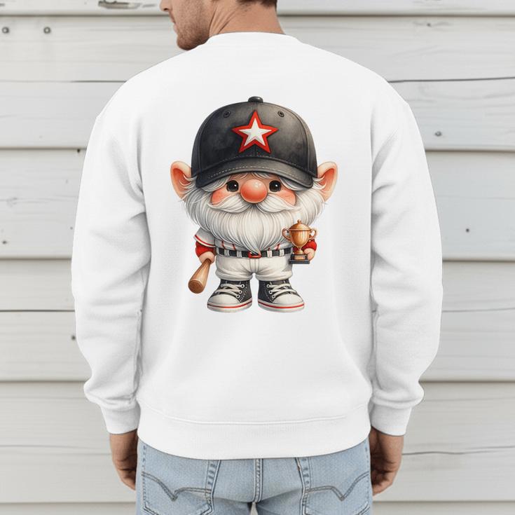 Baseball Dad Gnome For Baseball Lover With Winner Trophy Premium Tri-Blend Men's Sweatshirt Back Print Baseball Dad Gnome For Baseball Lover With Winner Trophy Premium Tri-Blend Men's Sweatshirt Back Print