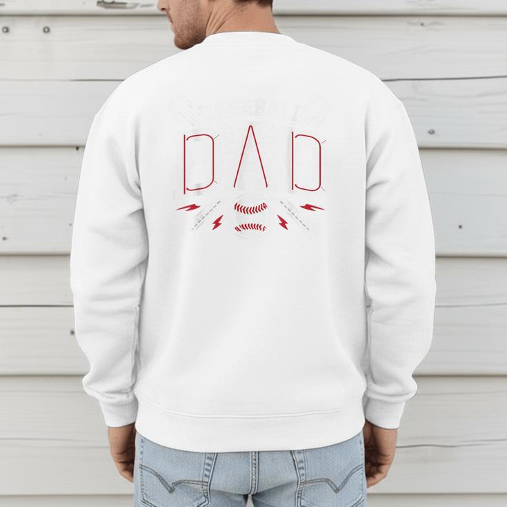 Baseball Dad Happy Fathers Day Men's Sweatshirt Back Print Baseball Dad Happy Fathers Day Men's Sweatshirt Back Print