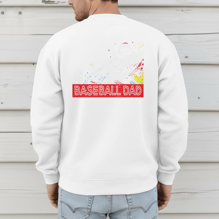 Baseball Dad Baseball Pop Art Baseball Sport Team Premium Men's Sweatshirt Back Print Baseball Dad Baseball Pop Art Baseball Sport Team Premium Men's Sweatshirt Back Print