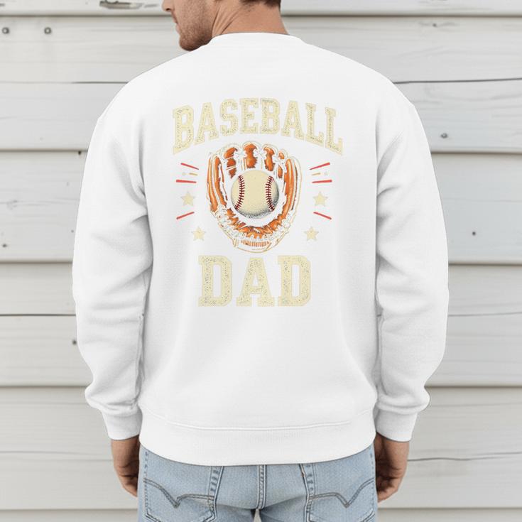 Baseball Dad Premium Men's Sweatshirt Back Print Baseball Dad Premium Men's Sweatshirt Back Print