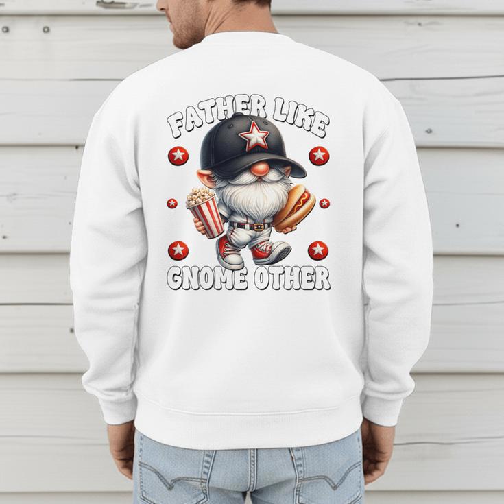 Baseball Dad Saying Hot Dog Gnome Pun For Fathers Day Premium Tri-Blend Men's Sweatshirt Back Print Baseball Dad Saying Hot Dog Gnome Pun For Fathers Day Premium Tri-Blend Men's Sweatshirt Back Print
