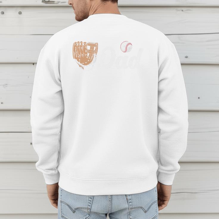 Baseball Dad Softball Dad Father's Day Premium Men's Sweatshirt Back Print Baseball Dad Softball Dad Father's Day Premium Men's Sweatshirt Back Print