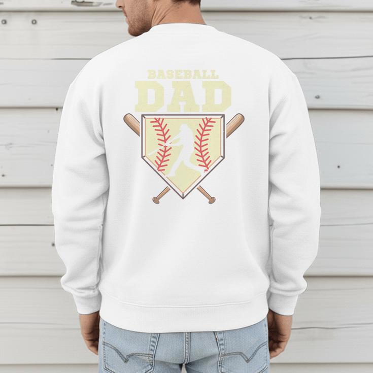 Baseball Dad Sport Fan Father Premium Men's Sweatshirt Back Print Baseball Dad Sport Fan Father Premium Men's Sweatshirt Back Print