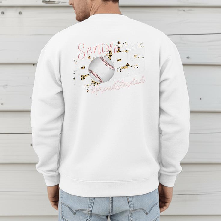 Proud Stepdad Of A 2025 Senior Baseball Dad Graduation Premium Men's Sweatshirt Back Print Proud Stepdad Of A 2025 Senior Baseball Dad Graduation Premium Men's Sweatshirt Back Print