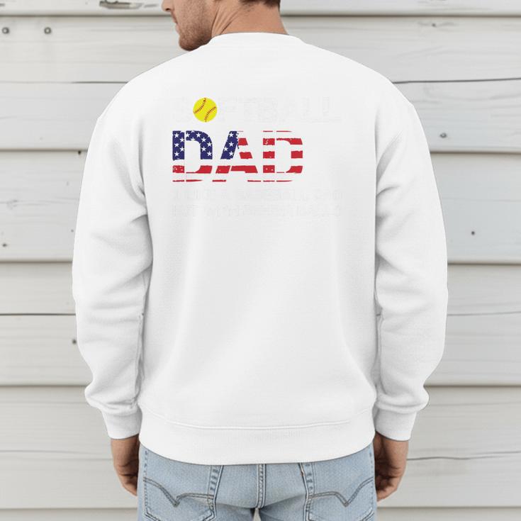 Softball Dad Like Baseball Dad But Bigger Balls Joke Premium Tri-Blend Men's Sweatshirt Back Print Softball Dad Like Baseball Dad But Bigger Balls Joke Premium Tri-Blend Men's Sweatshirt Back Print