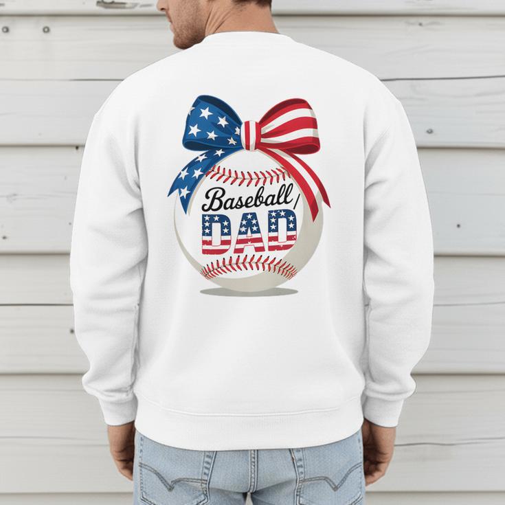 Vintage Baseball Dad Patriotic USA Flag 4th Of July Fathers Premium Men's Sweatshirt Back Print Vintage Baseball Dad Patriotic USA Flag 4th Of July Fathers Premium Men's Sweatshirt Back Print