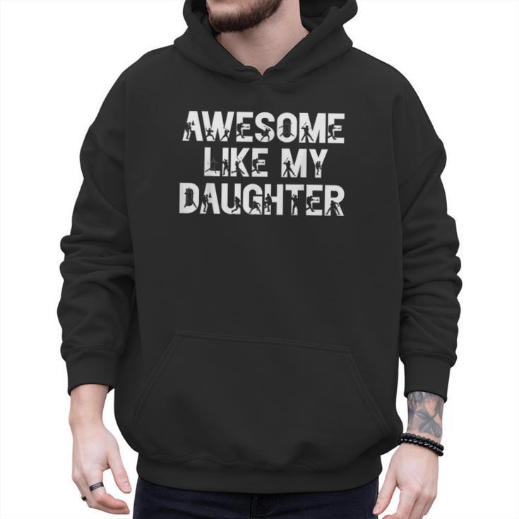 Awesome Like My Daughter Baseball Dad Father's Day Men Hoodie