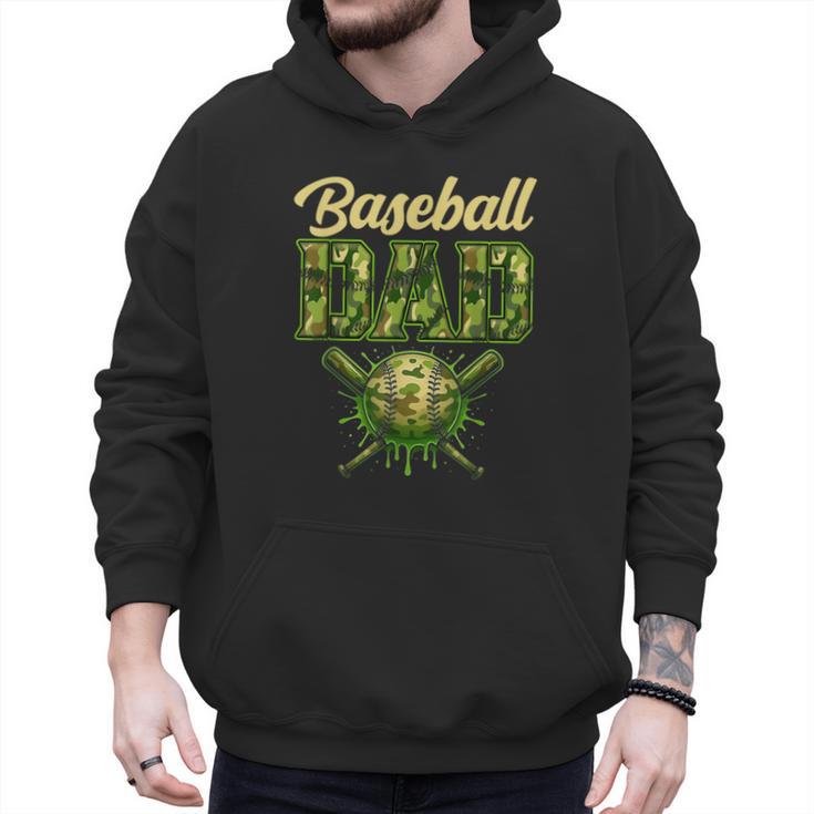 Baseball Dad Camo Ice Cream Baseball Father's Day Men Hoodie