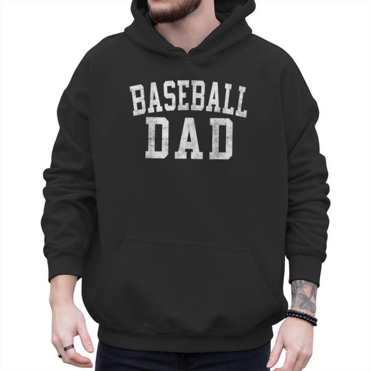 Baseball Dad Classic Bold Font Father's Day Daddy Men Hoodie