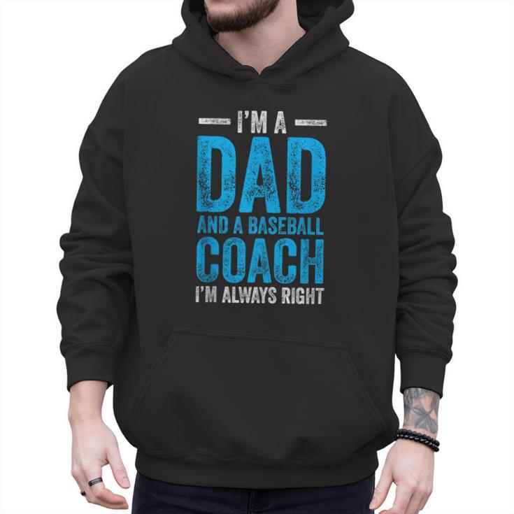 Baseball Dad Coach Father's Day Men Hoodie