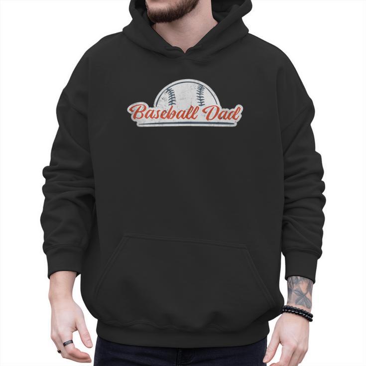 Baseball Dad Cool Simple Vintage Look Sports Graphic Men Hoodie