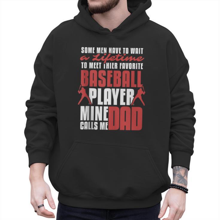 Baseball Dad Cute Love Home Run Pitcher Catcher Baseball Fan Men Hoodie