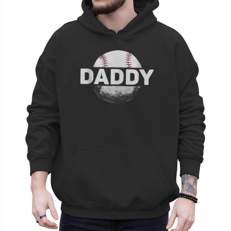 Baseball Dad Daddy Sports Fans Cool Baseball Sayings Men Hoodie