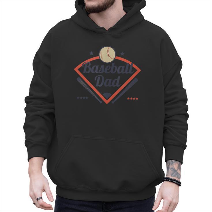 Baseball Dad Diamond Game Day Men Hoodie