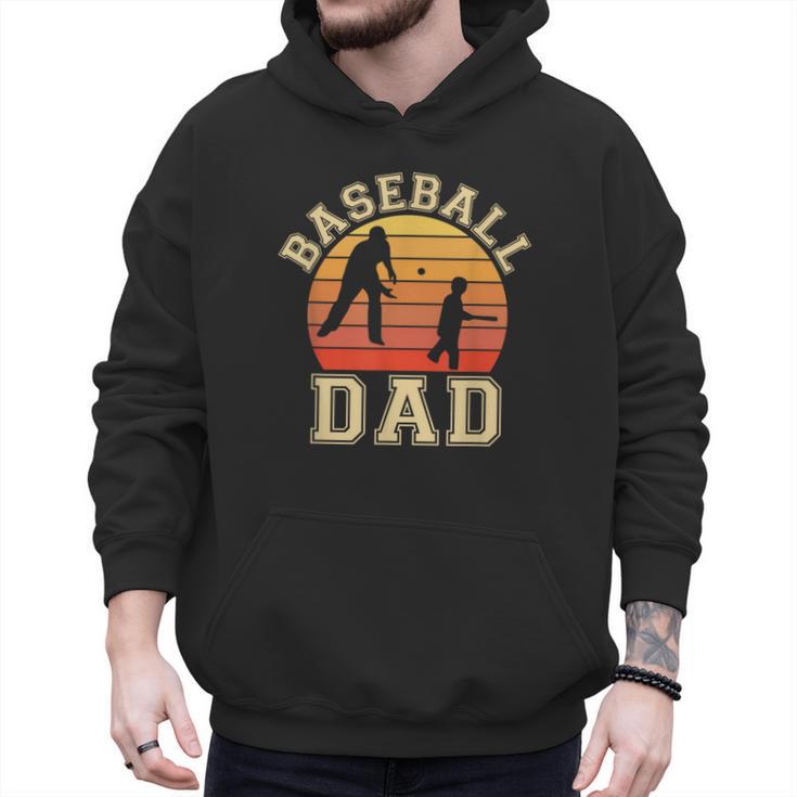 Baseball Dad Father Son Proud Daddy Papa Grandpa Sports Men Hoodie