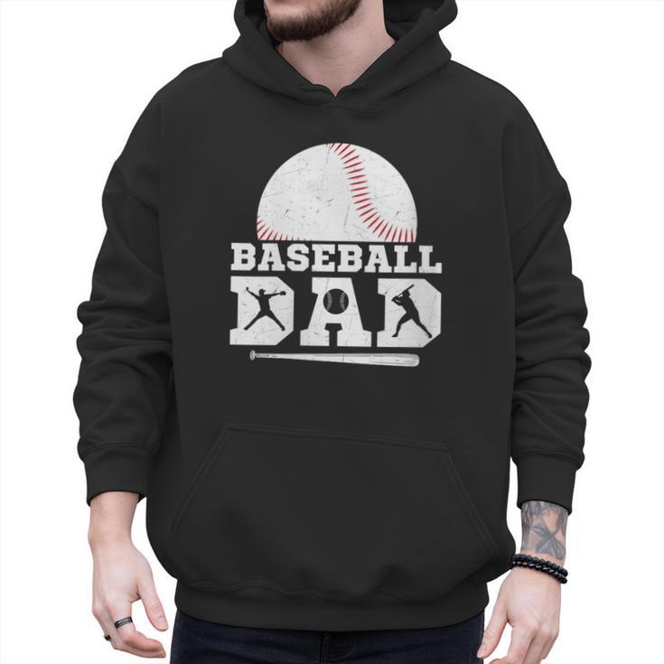 Baseball Dad Father Sport Fan Men Hoodie