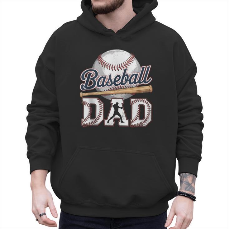 Baseball Dad Father's Day Sports Baseball Lover Men Hoodie