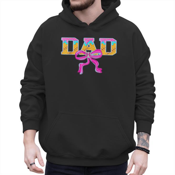 Baseball Dad Ice Cream Drip Game Day Family Matching Men Hoodie
