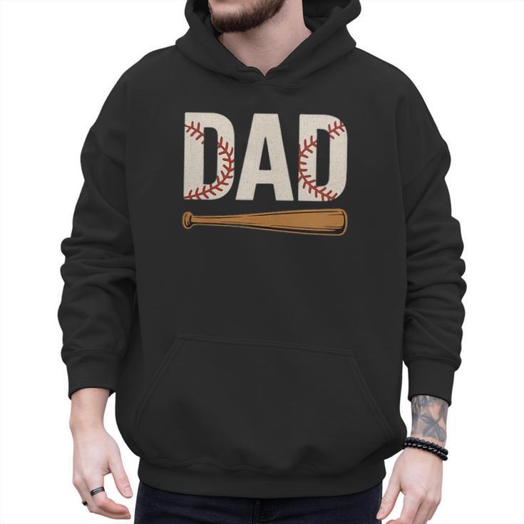 Baseball Dad Novelty Sports Love Fathers Day Men Hoodie