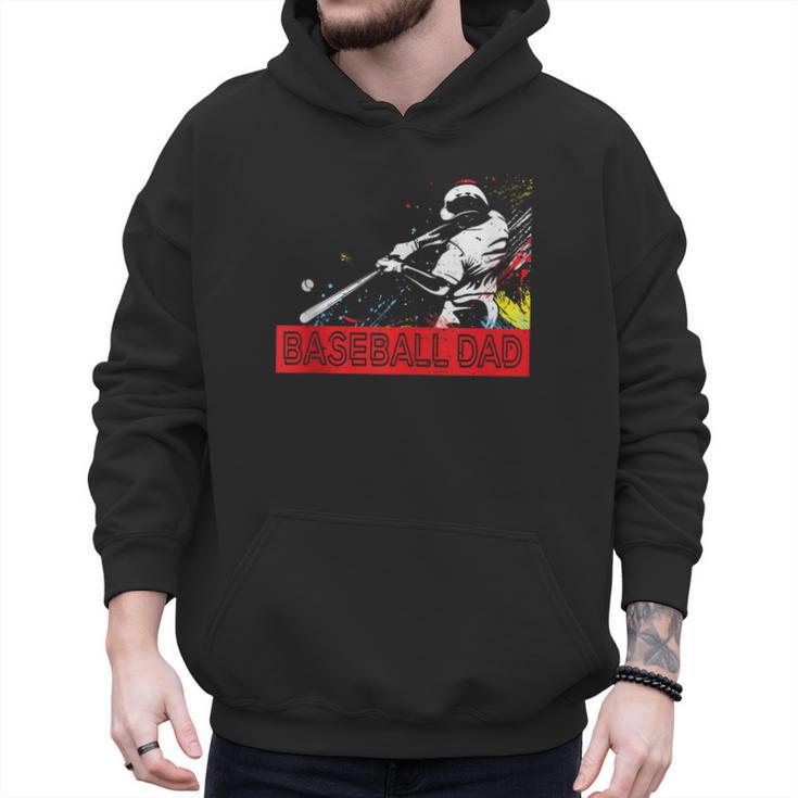 Baseball Dad Baseball Pop Art Baseball Sport Team Men Hoodie
