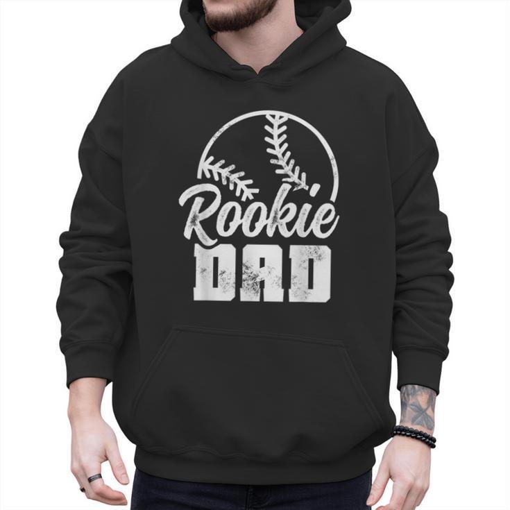 Baseball Dad Softball Game Rookie Dad Baseball Men Hoodie