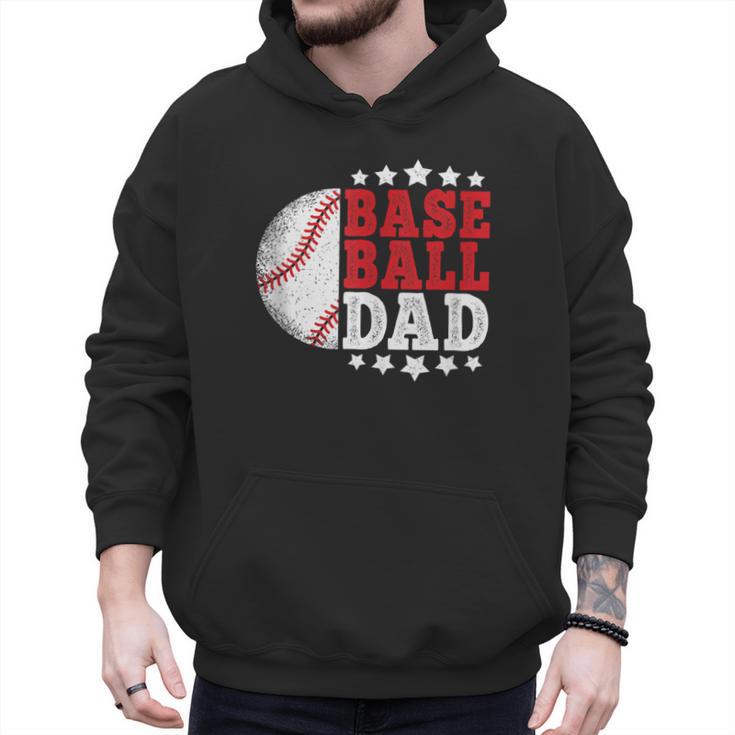 Baseball Dad Vintage Baseball Player Men Men Hoodie
