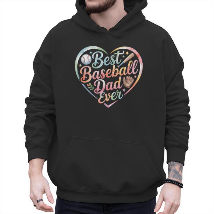Best Baseball Dad Ever Heart Men Hoodie