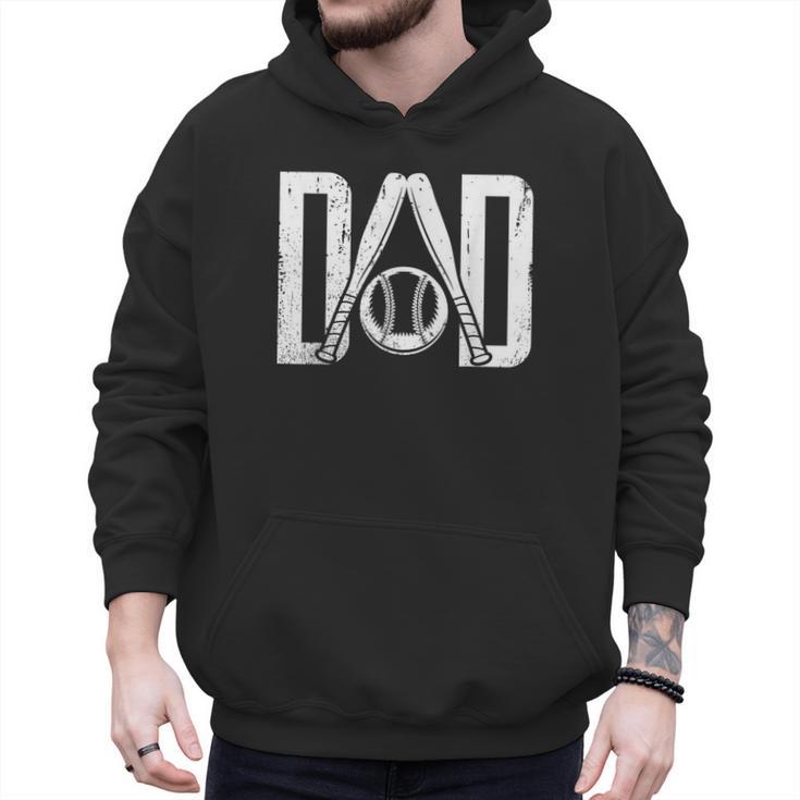 Best Baseball Dad Ever Vintage Clothing Baseball Father Day Men Hoodie