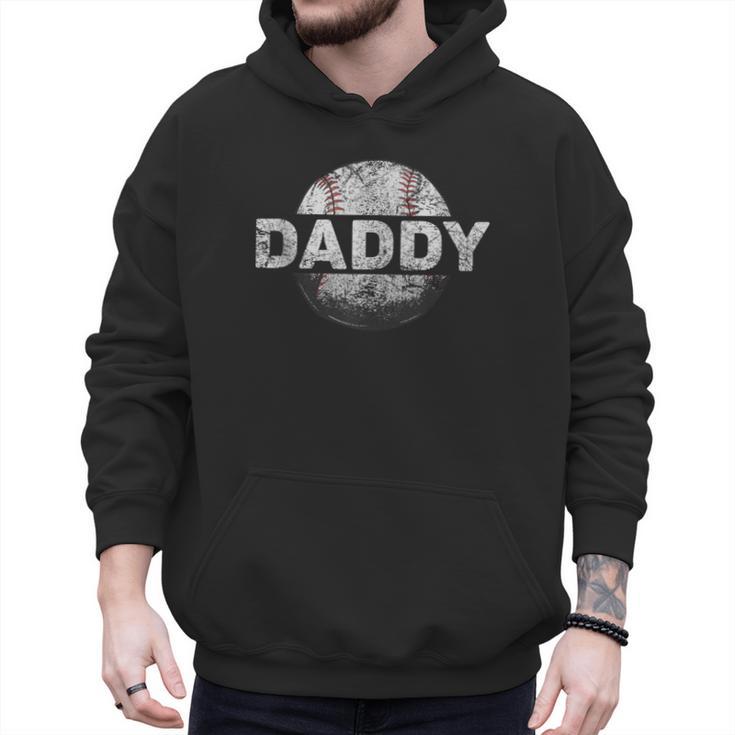 Cool Baseball Dad Daddy Sports Baseball Bat Home Run Men Hoodie