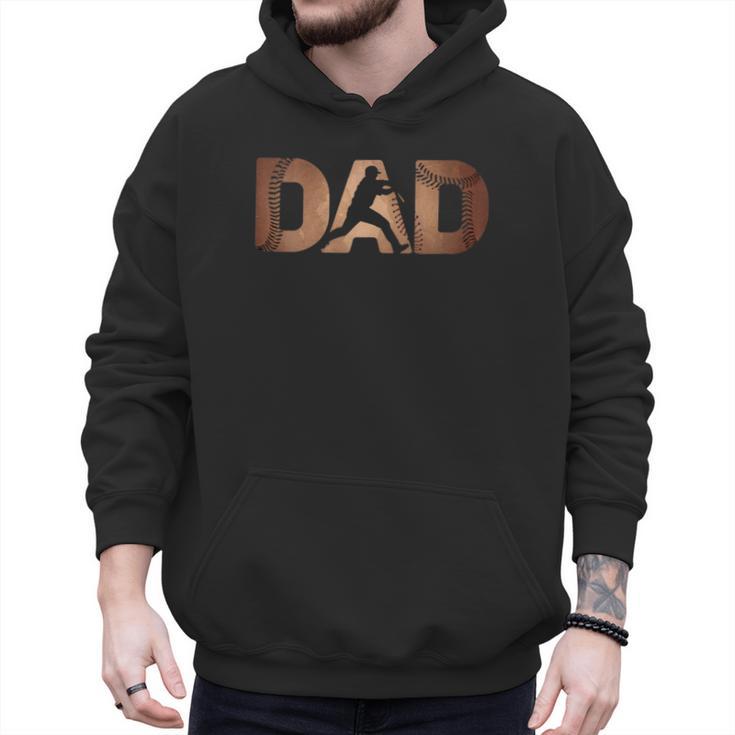 Fathers Day Baseball Player Baseball Dad Men Hoodie