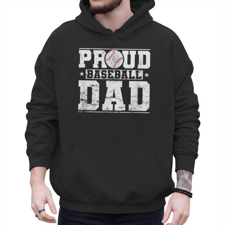Proud Baseball Dad Sports Father Baseball Fan Men Hoodie