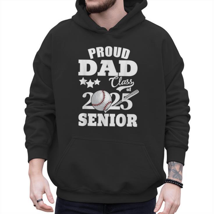 Proud Dad Class Of 2025 Graduation Senior Baseball Dad Men Hoodie