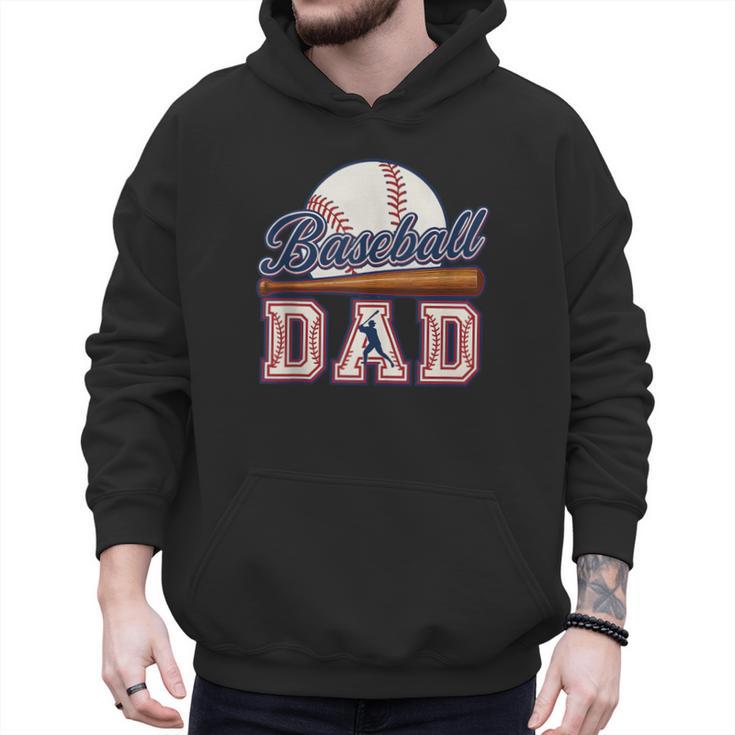 Retro Baseball Dad Father's Day Men Hoodie