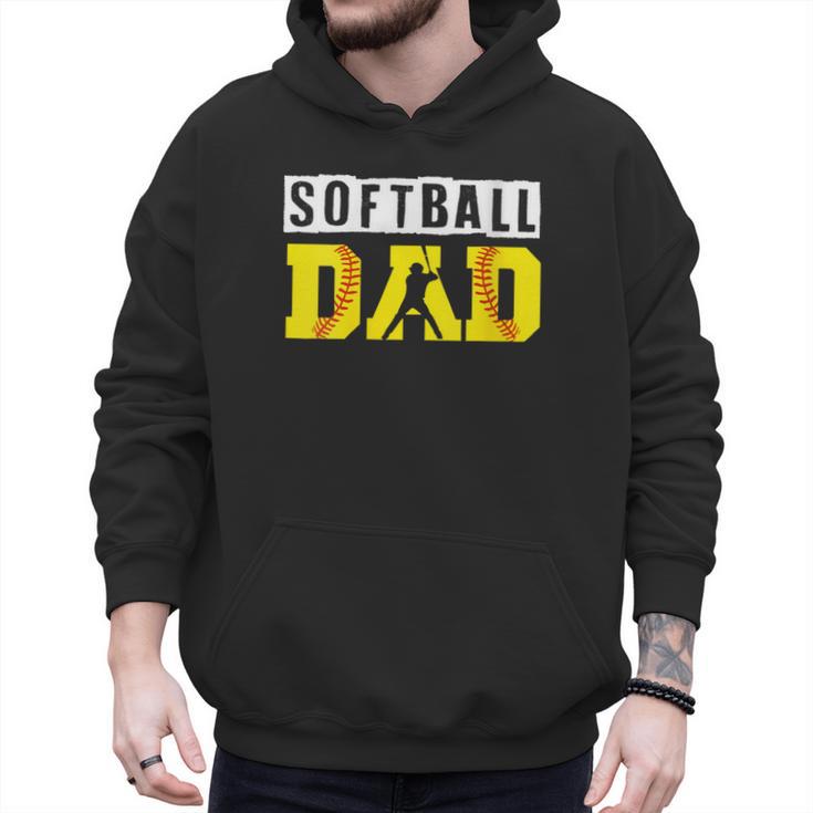 Softball Dad Like A Baseball Dad Definition Men Hoodie