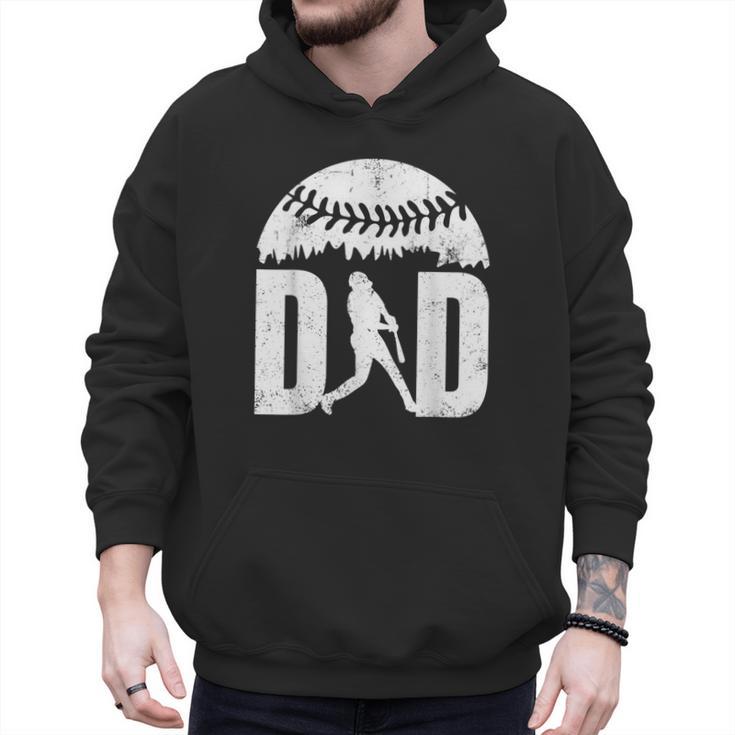 Vintage Baseball Dad Clothing Daddy Father's Day Men Hoodie