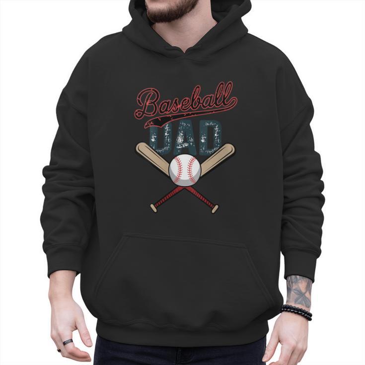 Vintage Baseball Dad Father's Day Birthday Matching Family Men Hoodie