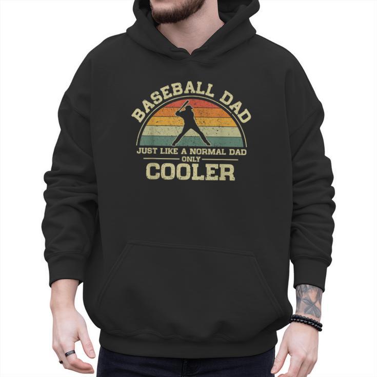 Vintage Baseball Dad Just Like A Normal Dad Only Cooler Men Hoodie
