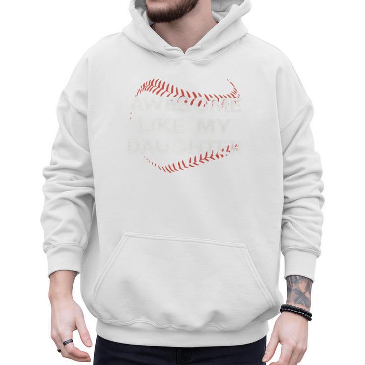 Awesome Like My Daughter Baseball Dad Premium Men Hoodie