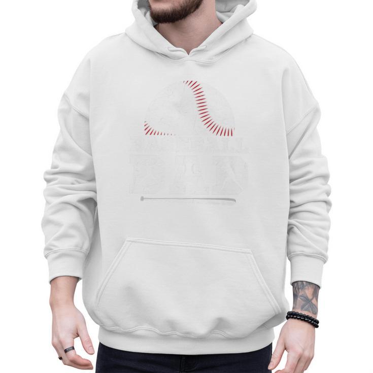 Baseball Dad Father Sport Fan Premium Men Hoodie