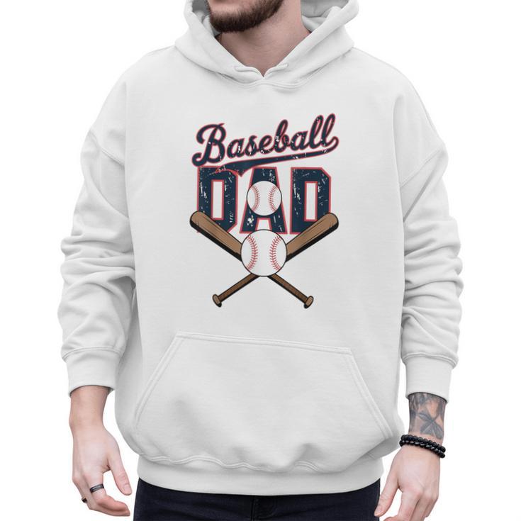 Baseball Dad Father's Day Celebration For Sports Lovers Fans Men Hoodie