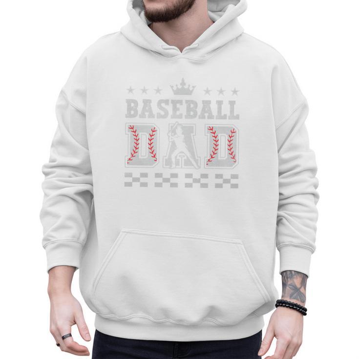Baseball Dad Father's Day Baseball Father Retro Vintage Premium Men Hoodie