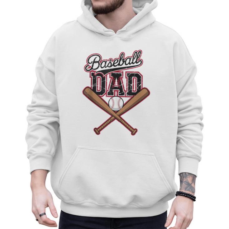 Baseball Dad Fathers Day Game Day Toddler Kids Sport Lovers Men Hoodie