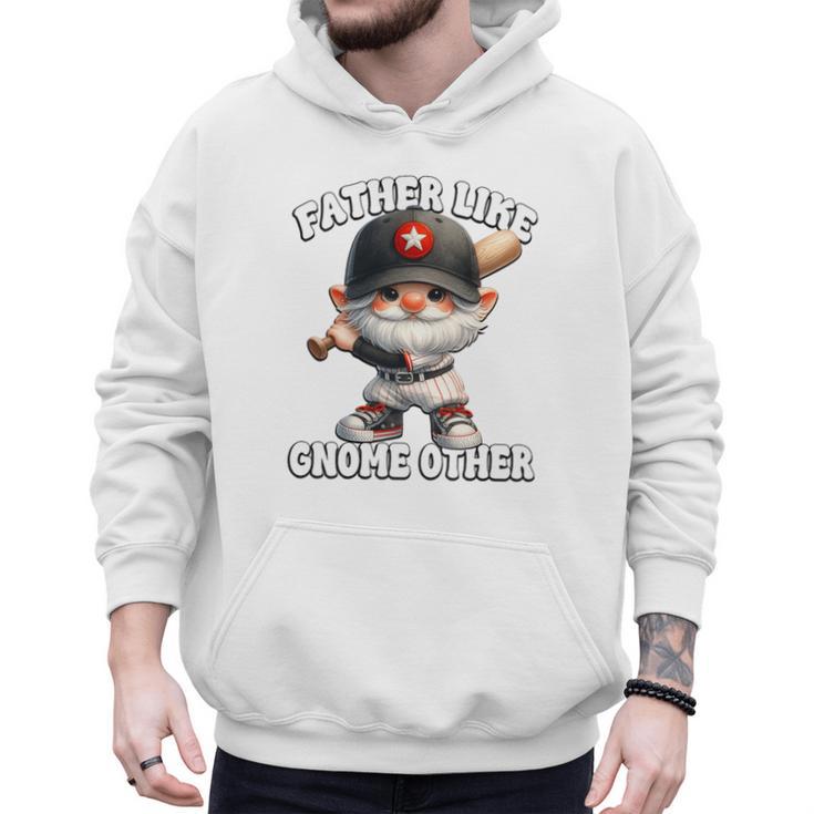 Baseball Dad Gnome For Baseball Grandpa Fathers Day Premium Tri-Blend Men Hoodie