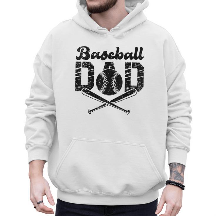Baseball Dad Happy Fathers Day For Men Wife Daughter Son Men Hoodie