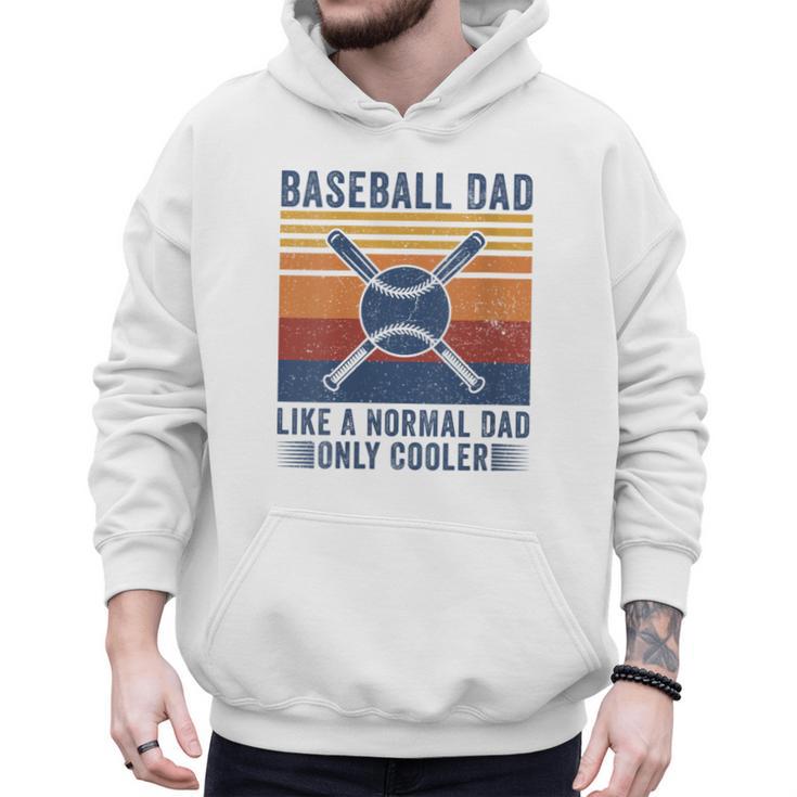Baseball Dad Like A Normal Dad Only Cooler Men Hoodie