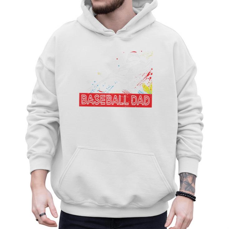Baseball Dad Baseball Pop Art Baseball Sport Team Premium Men Hoodie