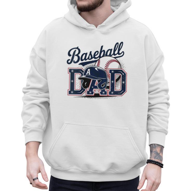 Baseball Dad Proud Fathers Sports Gear Men Hoodie