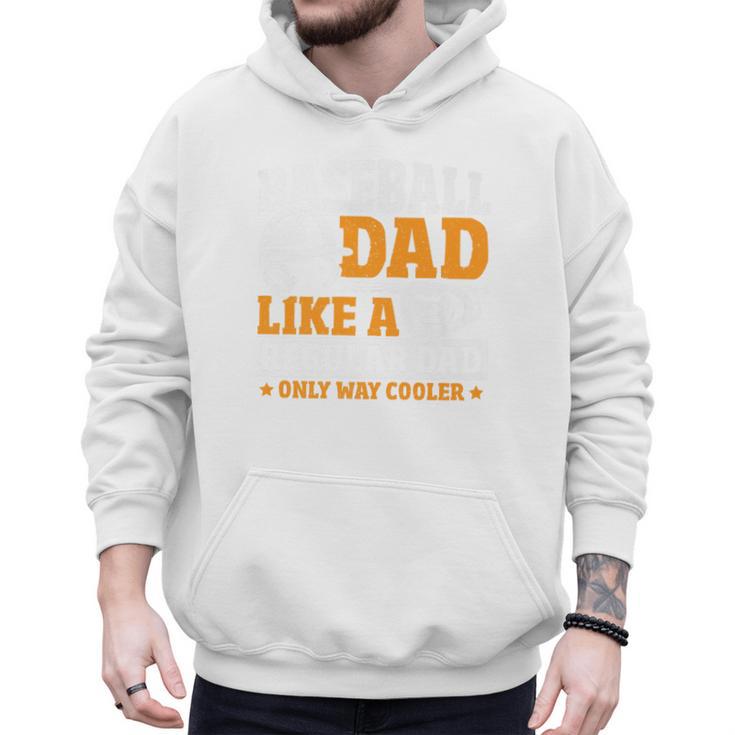Baseball Dad Like a Regular Dad Only Way Cooler Premium Men Hoodie